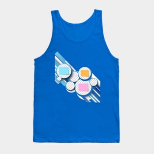 Blue Art Tank Top